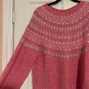 Pink Fair Isle Sweater